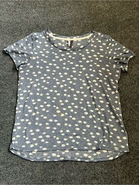 Jaclyn Intimates Blue Floral Shirt, Medium